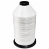 Polyester Thread, Size T-90, Bonded, White