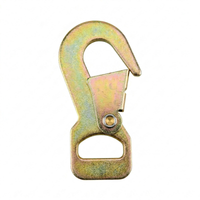 1" Flat Snap Hook, 5,500 B/S, Yellow Zinc