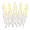 33.5ft. – 100 Bulb Light String, White Wire, Warm White