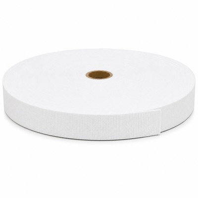 1" HW Polypropylene Webbing, White