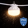 8 Globe 2700K LED Light Set, Straight/White Cable