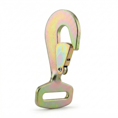 2" Twisted Snap Hook, 11,000 lb. B/S, Yellow Zinc