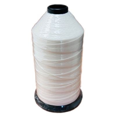 Polyester Thread, Size T-90, Bonded, White